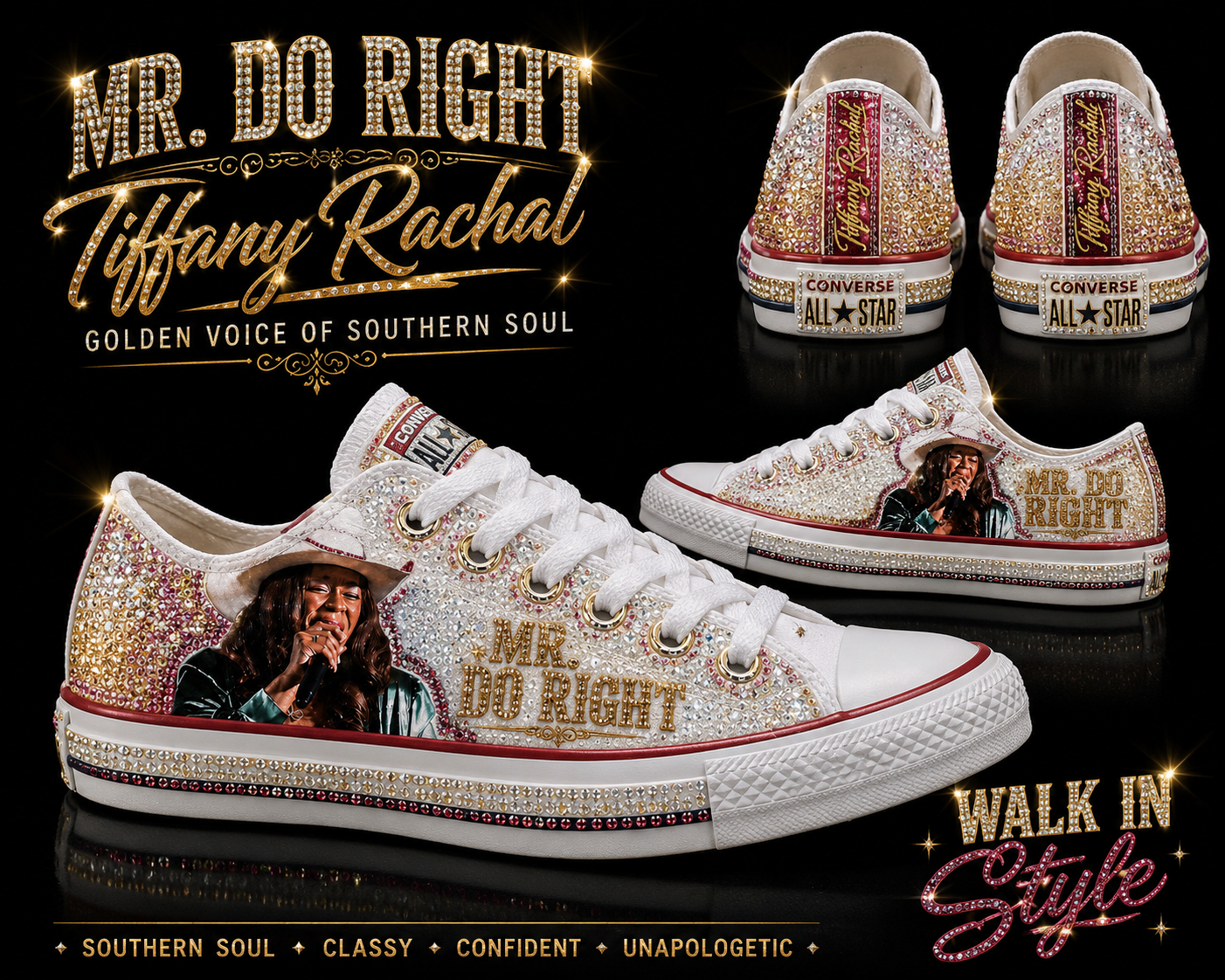 Mr. Do Right Custom Bling Sneakers