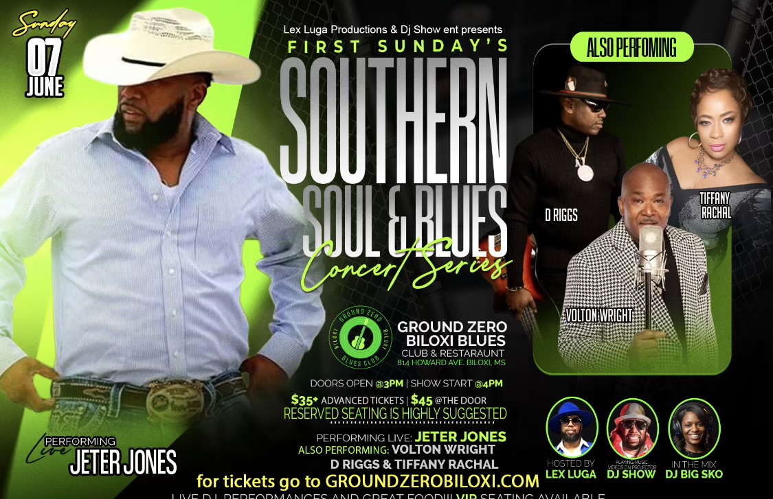 First Sunday's Southern Soul & Blues Concert Series — Ground Zero Biloxi Blues, June 7